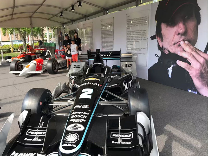 Formula 1 car on display at the exhibition